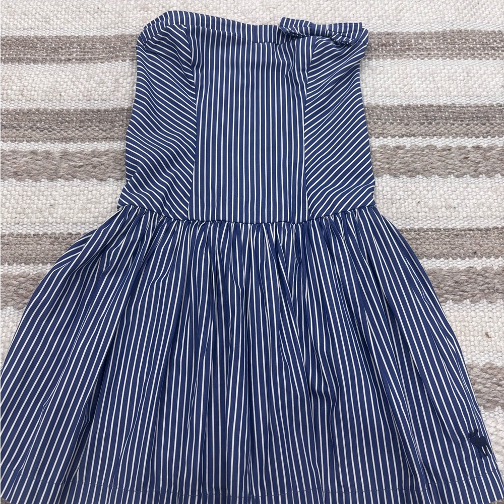 Abercrombie & Fitch Navy and White Striped Kids Dress